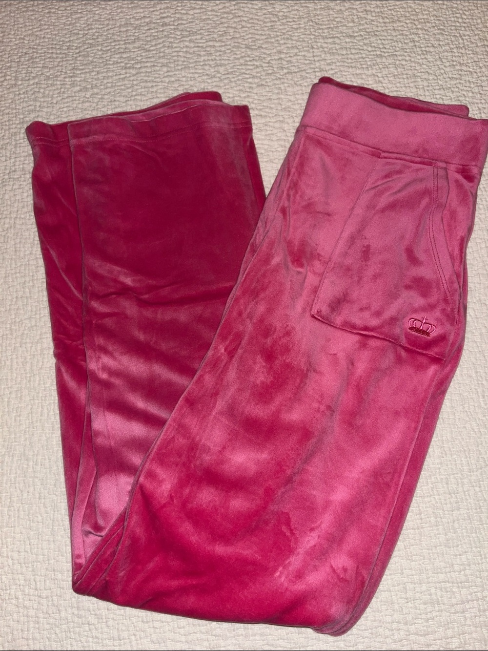 Women’s Pink Velour Pull-On Bottoms